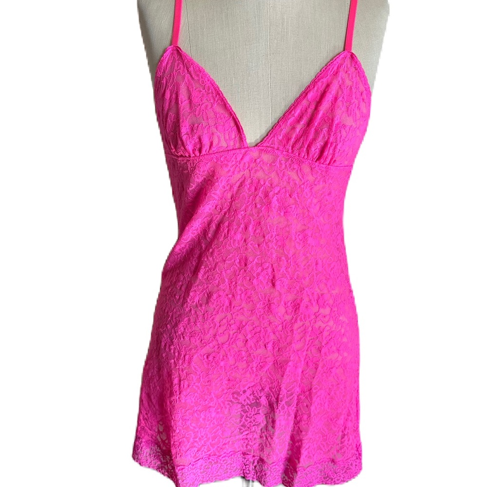 Victoria Secrets lingerie Hot Pink. Size Large